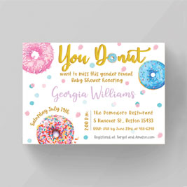 Donut Baby Shower Invitation