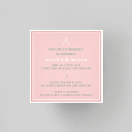 Minimalism Church Christening Baptism Invitation