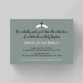 Reliance Baptism Christening Invitation