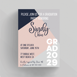 Modern Graduate-Invitation