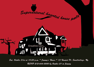 Hunted House Invitation