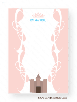 Princess Castle Thank You Card