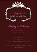 Tiara Invitation